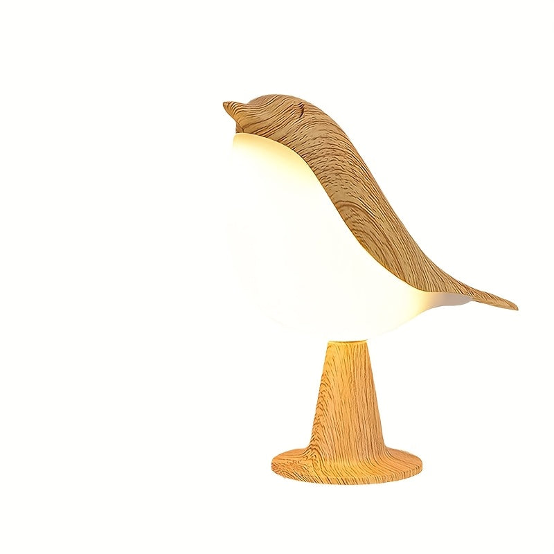 1pc Rechargeable Portable Birdwood Night Light, Aromatherapy-Compatible, 3 Color Temperatures, Dimmable Touch Control, Built-in Battery, Hangable, Suitable for Bedroom, Bedside, Gift And Outdoor Camping Use