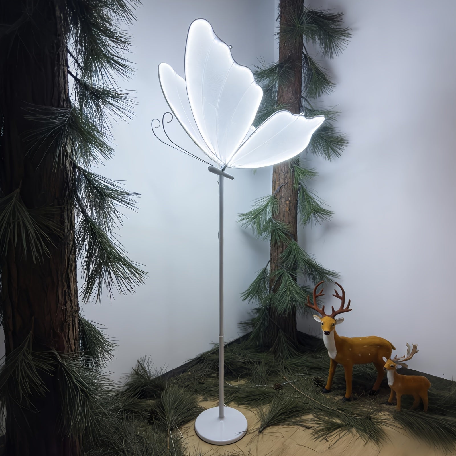 23.62inch Butterfly Floor Lamps 1pc, Elegant Creative Butterfly Pendant Lights. ButterflyPendant Lights Are Suitable For Bridal Showers, Wedding Parties, Birthday Celebrations, Engagement Parties, Baby Shower, Mother'S Day & Graduation Party Decorations