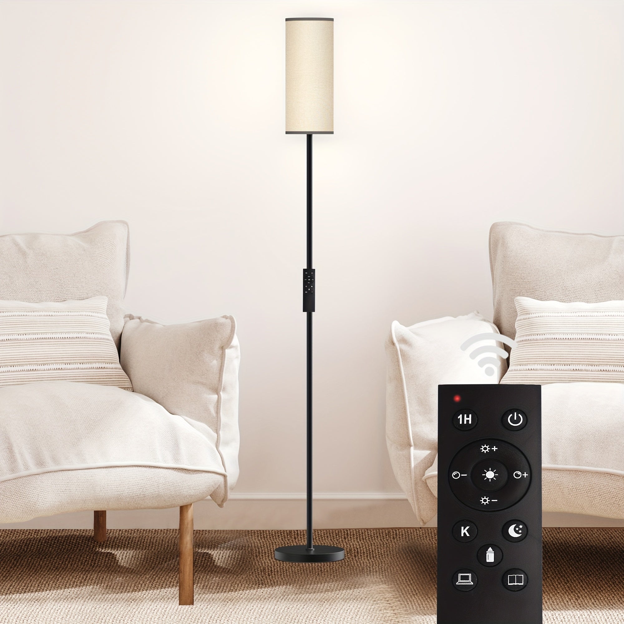 Lamp with a Remote And a Smart Bulb Included