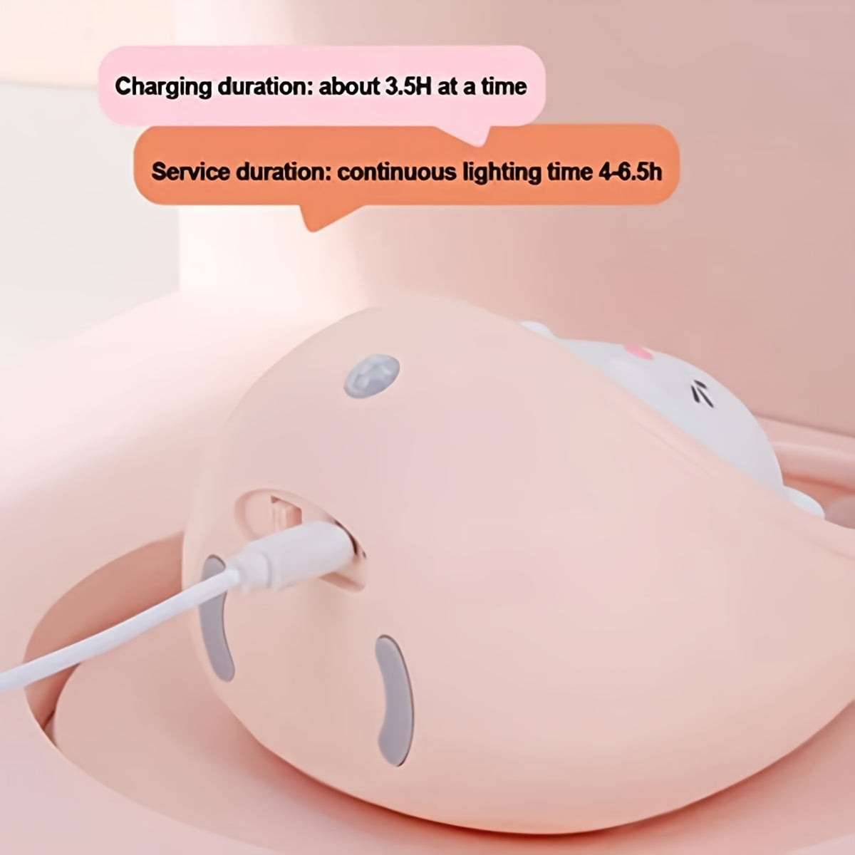 Adorable Animal-Shaped LED Desk Lamp with a Warm Light, Featuring a Motion Sensor And USB Charging, Perfect As a Gift for a Bedroom