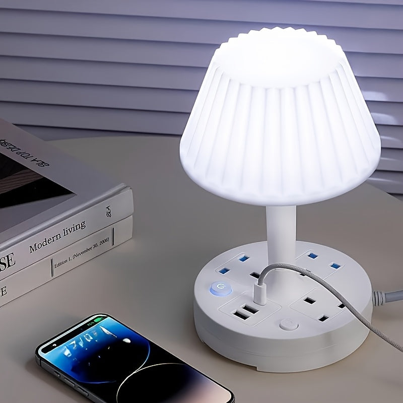 Socket Wiring Board, Multifunctional Wiring Board, Socket Eye Protection Desk Lamp, Reading And Learning Desk Lamp, Bedroom Bedside Integrated Type With Socket, Multifunctional Porous USB Plug-in Desk Lamp, Desk Top Type Lamp, Dormitory LED