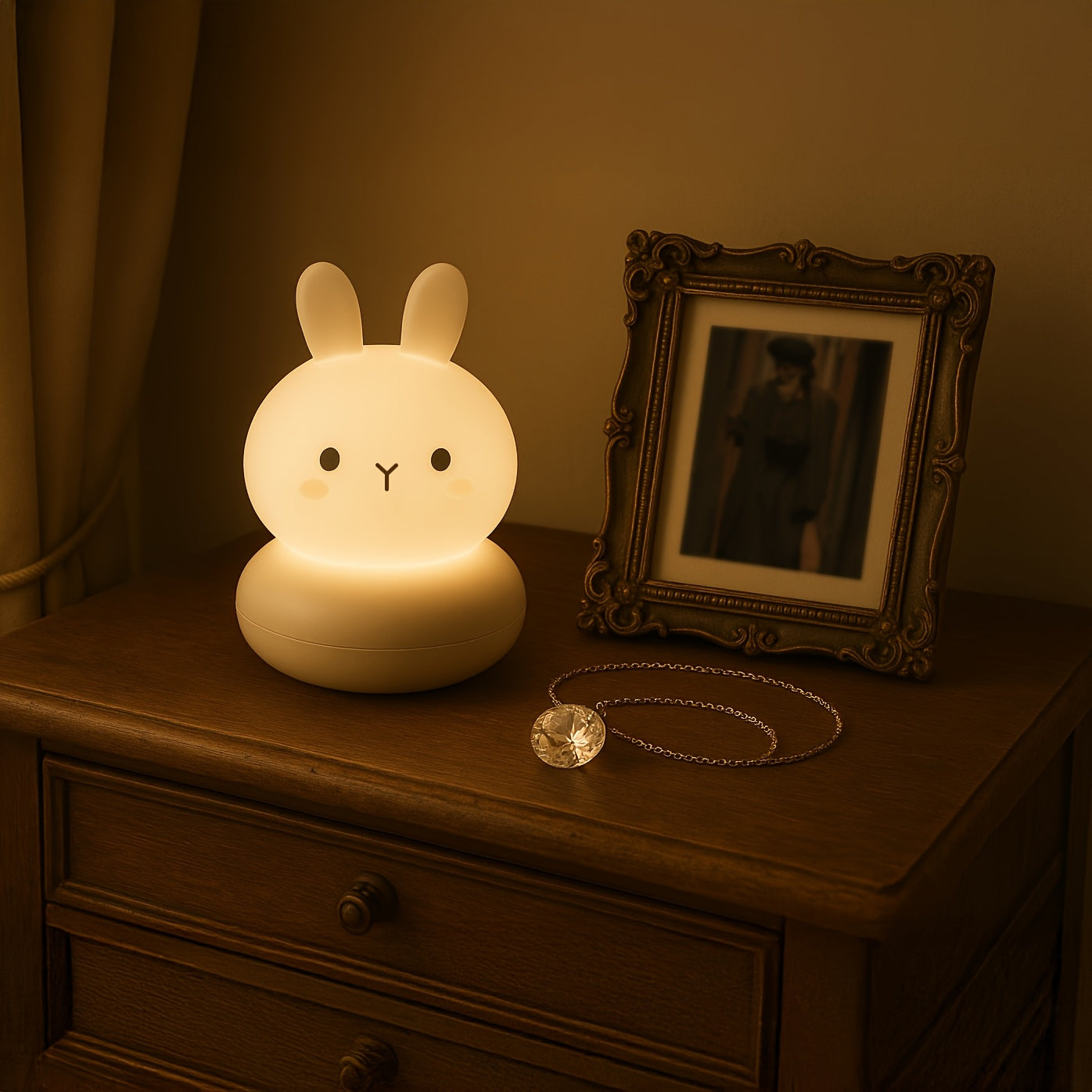 Night Light, Cute And Soft Light That Protects Eyes, Deer Night Light Strip Rechargeable Small Night Light, Suitable for Children, Ladies, Girls, Bedrooms, Bedside And Living Room