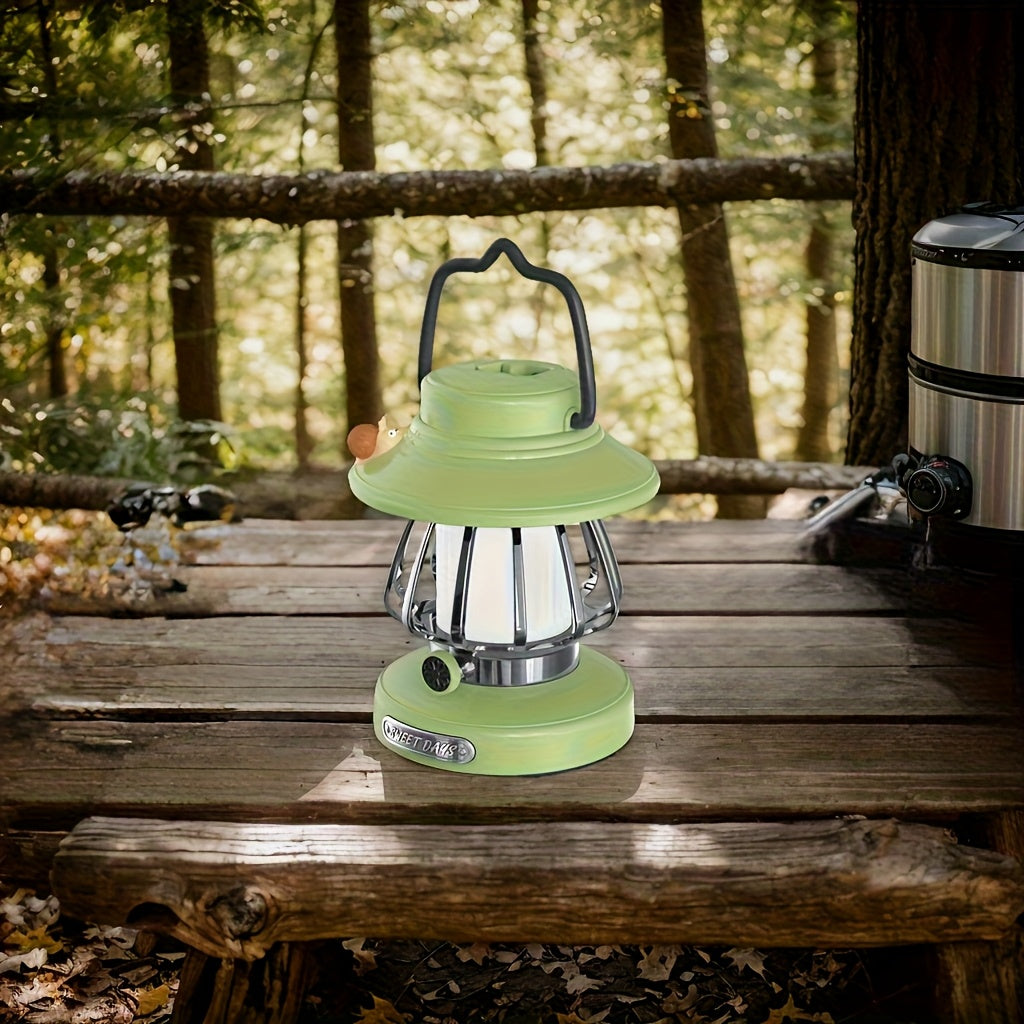 A Snail-Themed Retro Night Light | USB-Rechargeable LED, Three-Level Dimmable, Portable with Hook, Four Colors Available, Creative Hand-Held Ambient Light