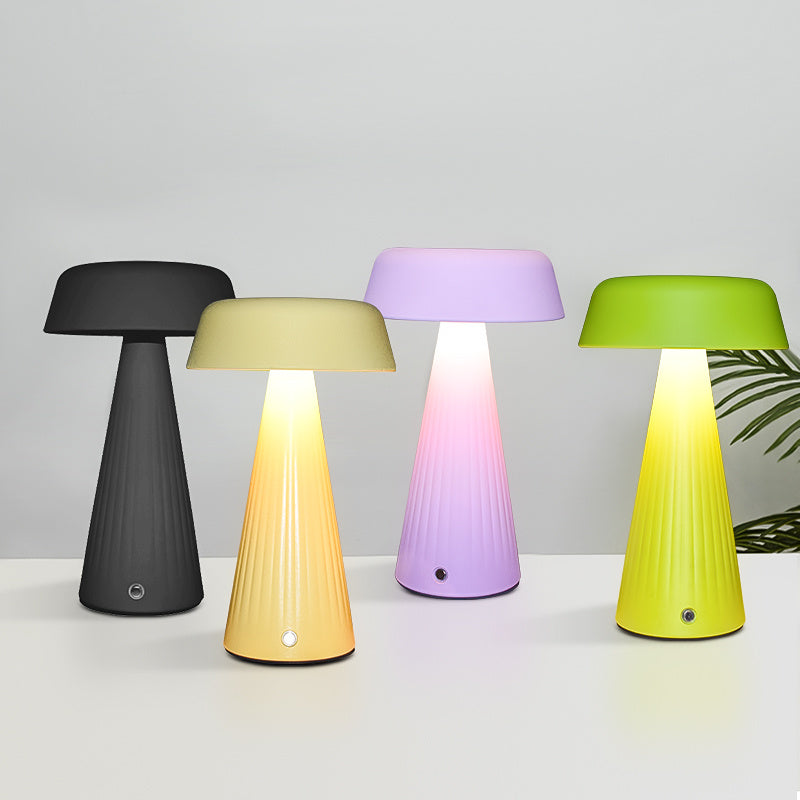Mushroom Table Lamp, USB Fast Charging, Long Battery Life, Touch Dimming, Soft Eye-Friendly Light, Suitable for Bedroom Nightstand\u002F Study Reading Companion\u002F Boutique Hotel Decor\u002F Bar Atmosphere Lig