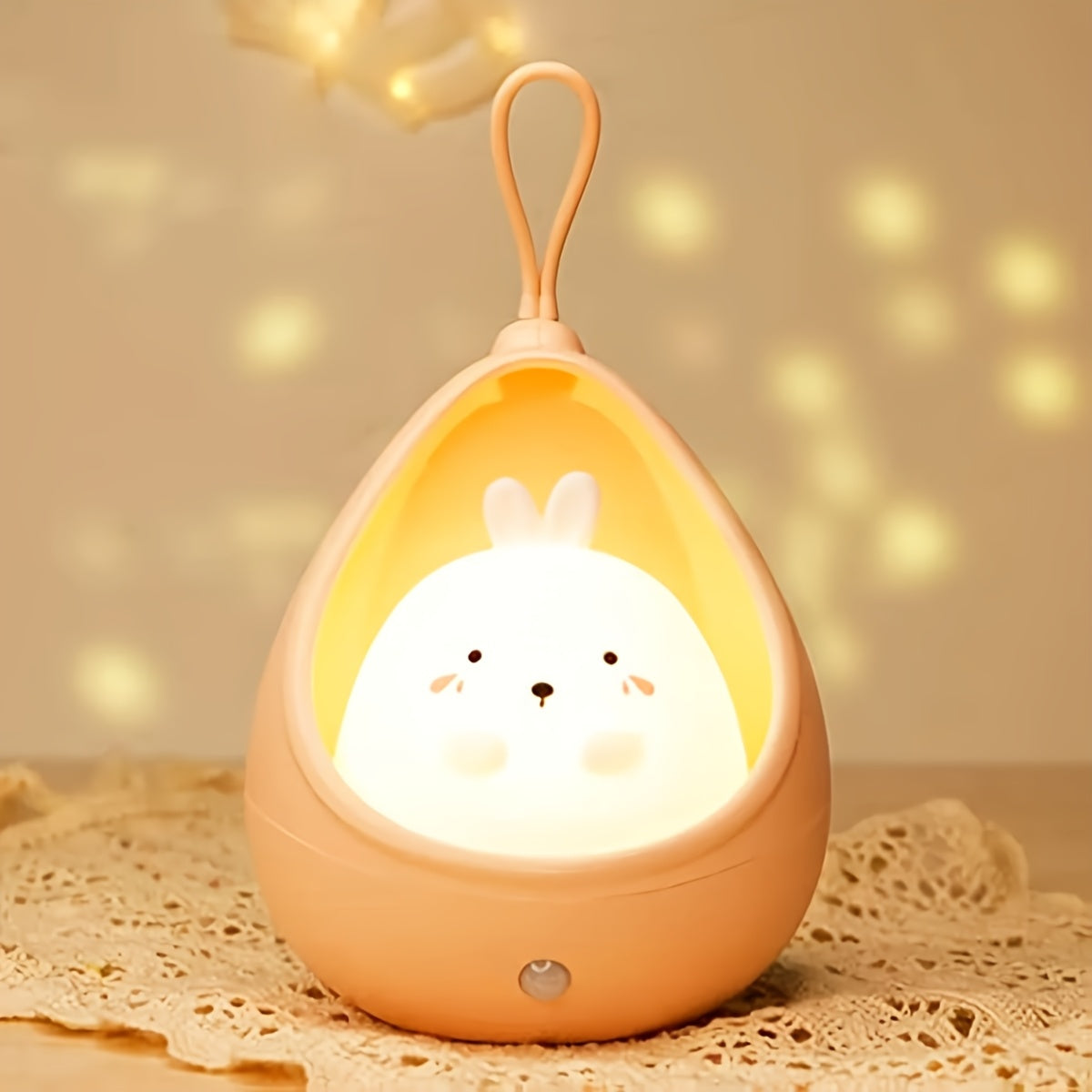 Adorable Animal-Shaped LED Desk Lamp with a Warm Light, Featuring a Motion Sensor And USB Charging, Perfect As a Gift for a Bedroom