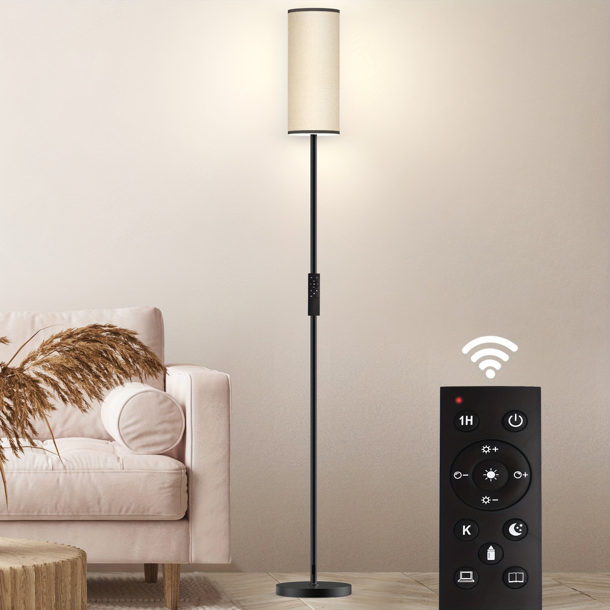 Lamp with a Remote And a Smart Bulb Included